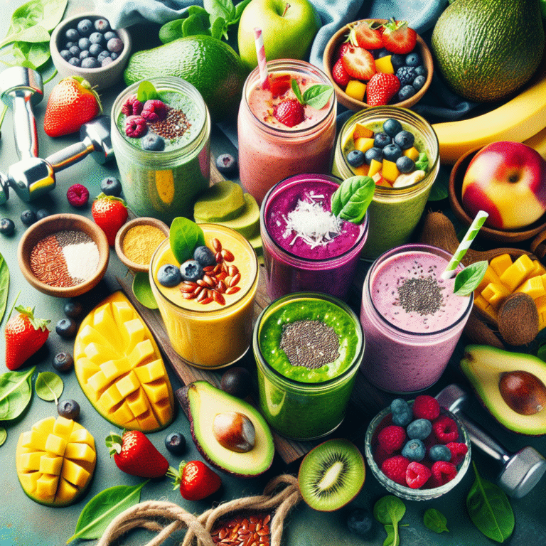 homemade post-workout vegan smoothies