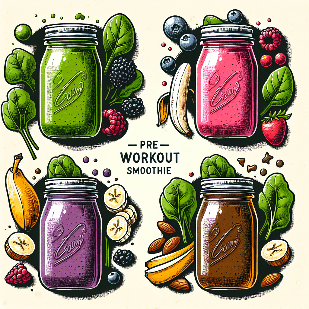 super easy vegan pre-workout smoothie recipes