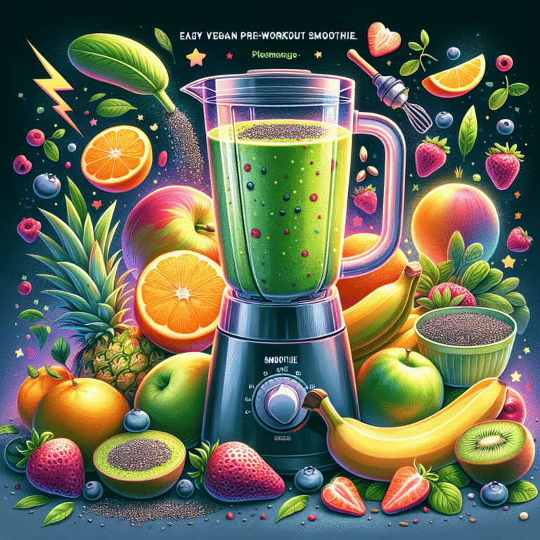 easy vegan pre-workout smoothie recipes for instant energy
