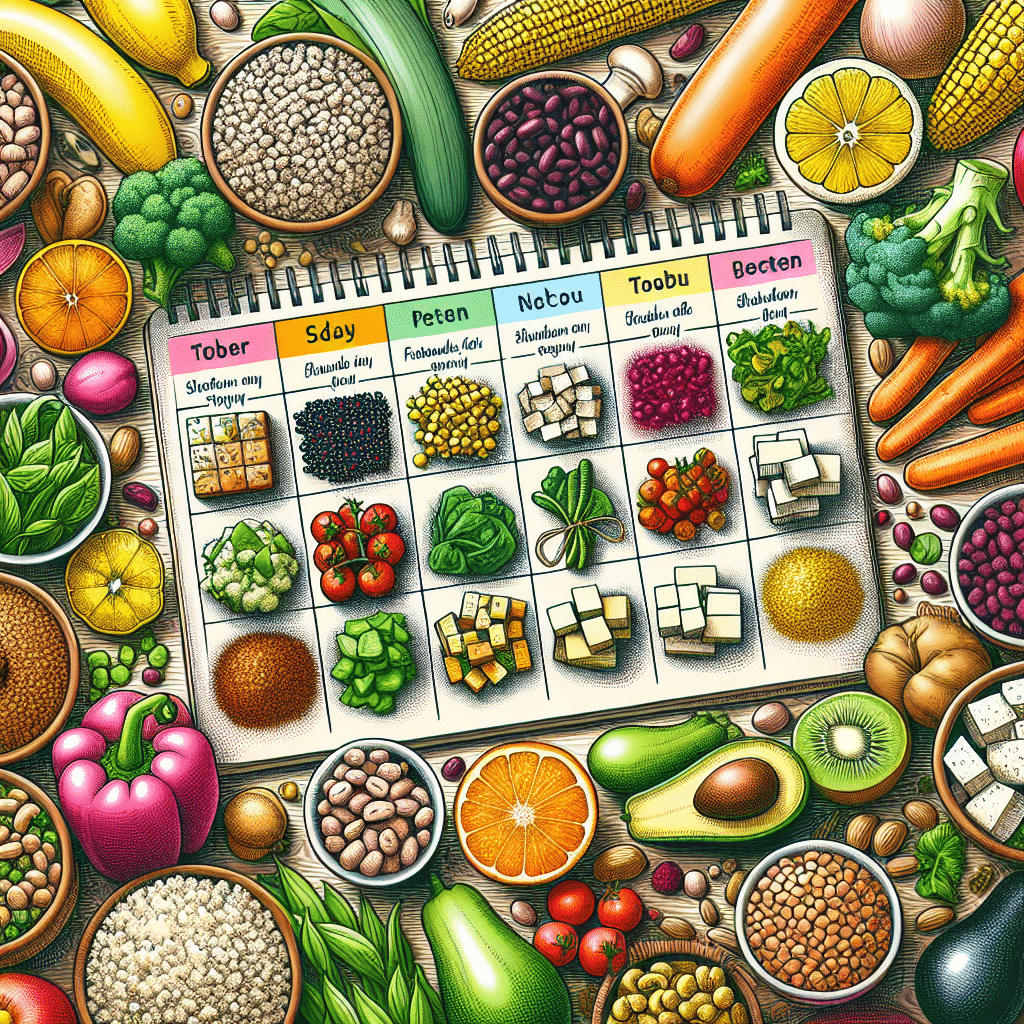 weekly vegan meal plan for muscle recovery